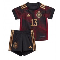 Dječji Nogometni Dres Njemačka Thomas Muller #13 Gostujuci SP 2022 Kratak Rukav (+ Kratke hlače)